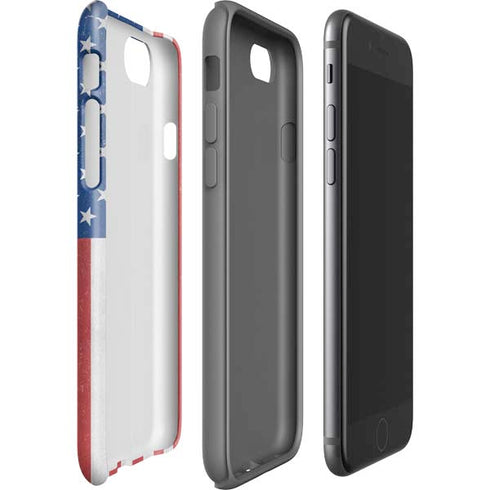 American Flag Distressed iPhone SE (2nd & 3rd Gen) Pro Case