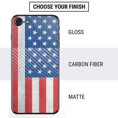 American Flag Distressed iPhone SE (2nd & 3rd Gen) Skin