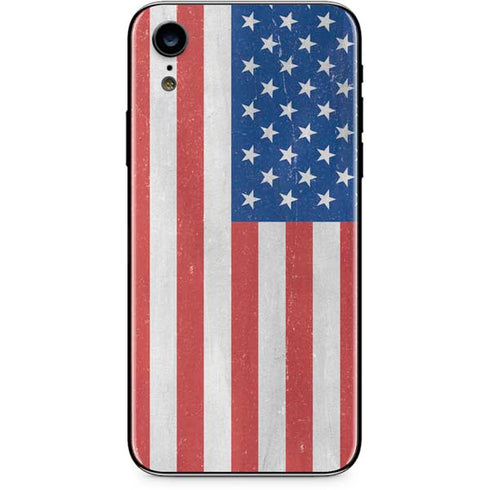 American Flag Distressed iPhone XR Skin