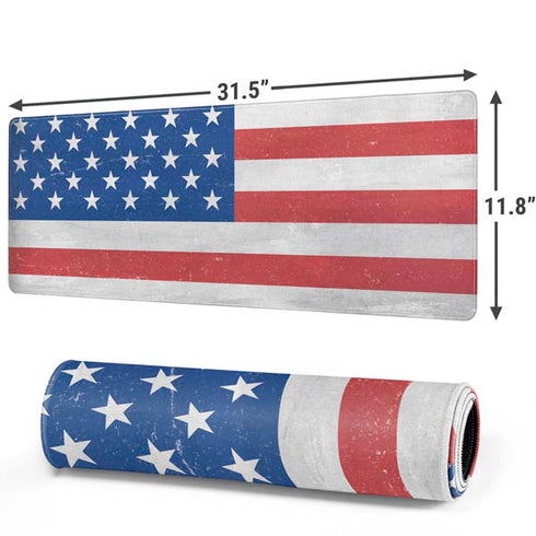American Flag Distressed Gaming Mouse Pad