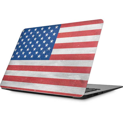 American Flag Distressed Apple MacBook Skin