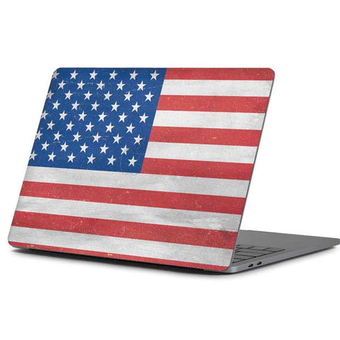 American Flag Distressed Apple MacBook Pro 13-inch Skin