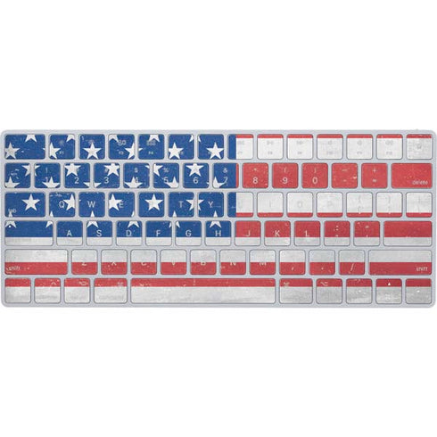 American Flag Distressed Magic Keyboard Skin