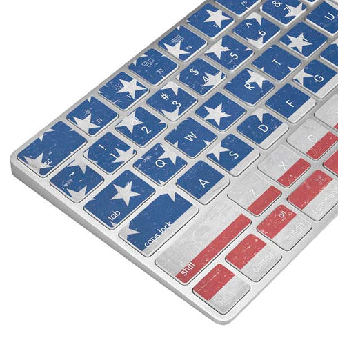 American Flag Distressed Magic Keyboard Skin