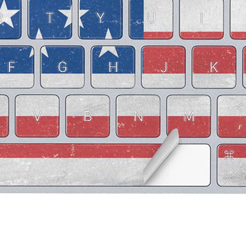 American Flag Distressed Magic Keyboard Skin