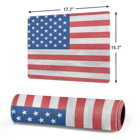 American Flag Distressed Gaming Mouse Pad