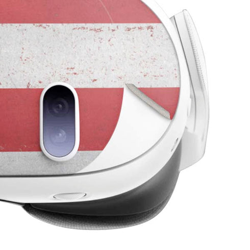 American Flag Distressed Meta Quest 3 Skin