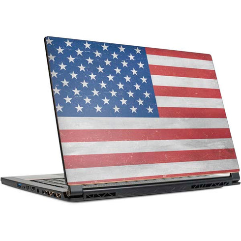 American Flag Distressed MSI GS65 Stealth Laptop Skin