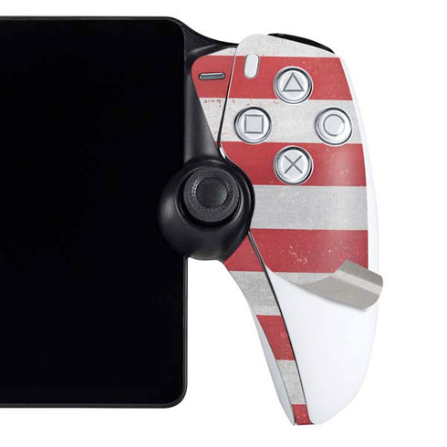 American Flag Distressed PlayStation Portal Remote Player Skin
