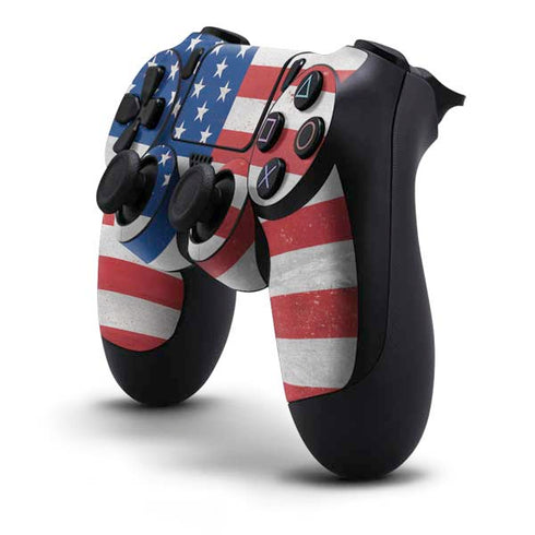 American Flag Distressed PS4 Controller Skin