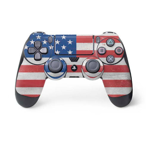 American Flag Distressed PS4 Controller Skin