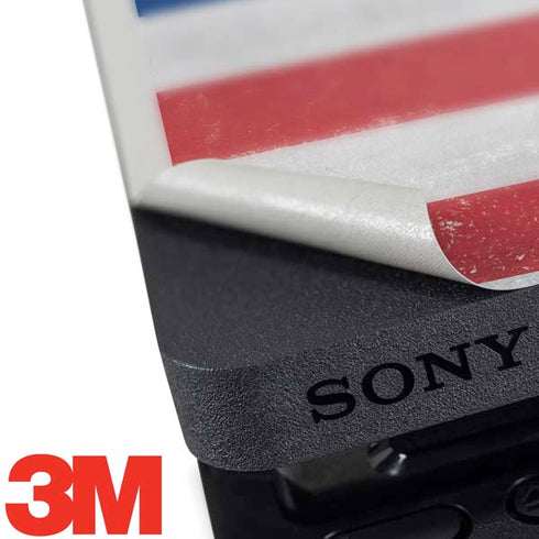 American Flag Distressed PS4 Slim Skin