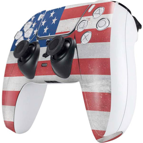 American Flag Distressed PS5 Controller Skin