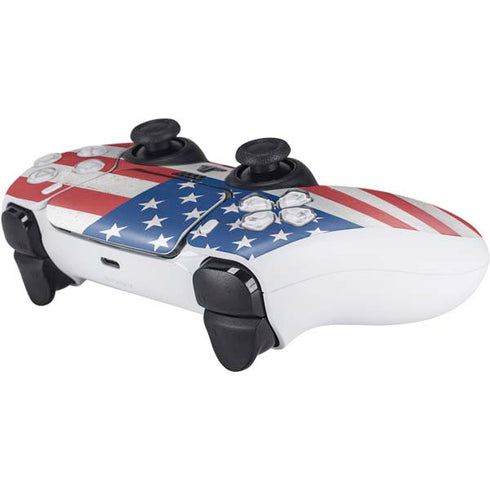 American Flag Distressed PS5 Controller Skin