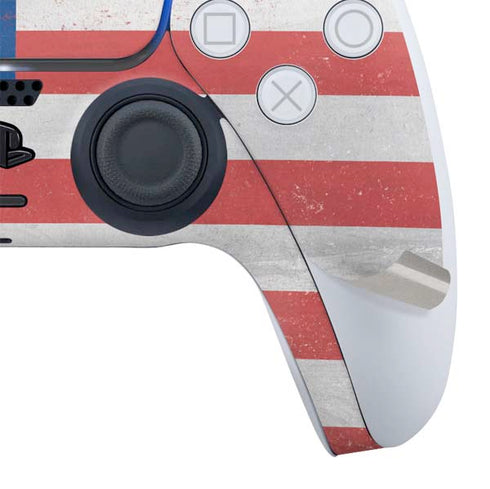 American Flag Distressed PS5 Slim Digital Edition Bundle Skin