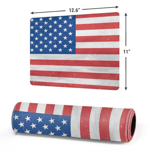 American Flag Distressed Gaming Mouse Pad