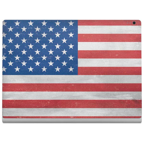 American Flag Distressed Surface Book 2 15in Skin
