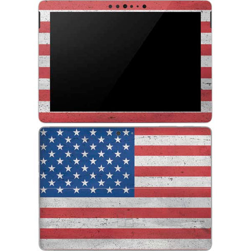American Flag Distressed Surface Go Skin