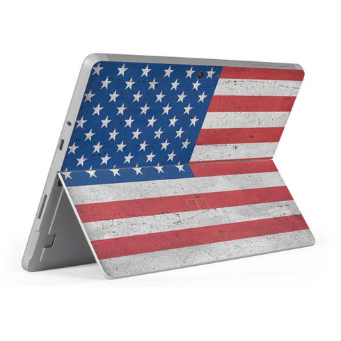 American Flag Distressed Surface Go Skin