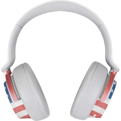 American Flag Distressed Surface Headphones Skin
