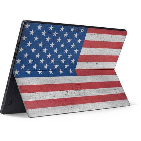 American Flag Distressed Surface Pro 6 Skin
