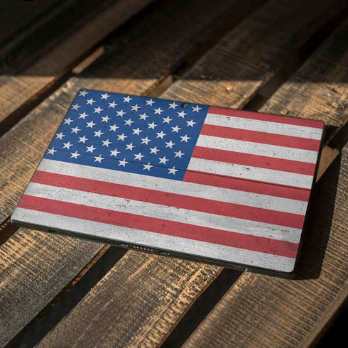 American Flag Distressed Surface Pro 6 Skin