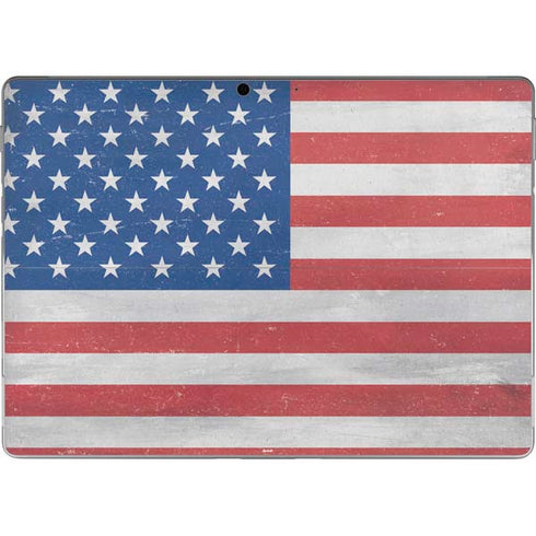 American Flag Distressed Surface Pro 8 Skin