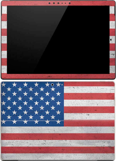 American Flag Distressed Surface Pro (2017) Skin