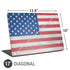 American Flag Distressed Universal Laptop 17in (13.8 x 10in) Skin