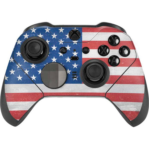 American Flag Distressed Xbox Elite Wireless Controller Series 2 Skin