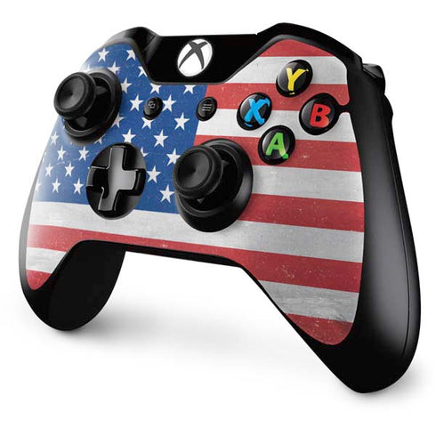 American Flag Distressed Xbox One Controller Skin