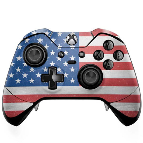 American Flag Distressed Xbox One Elite Controller Skin