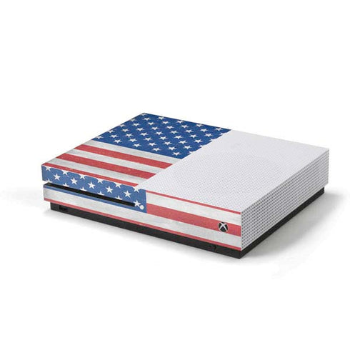 American Flag Distressed Xbox One S Console Skin