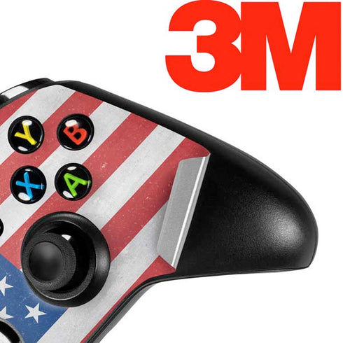 American Flag Distressed Xbox One X Controller Skin