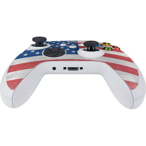 American Flag Distressed Xbox Series S Controller Skin