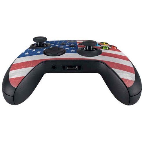 American Flag Distressed Xbox Series X Controller Skin