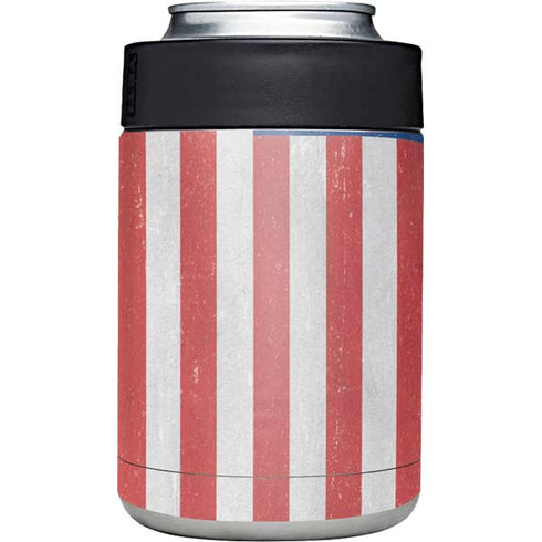 American Flag Distressed Yeti Colster Can Insulator Skin