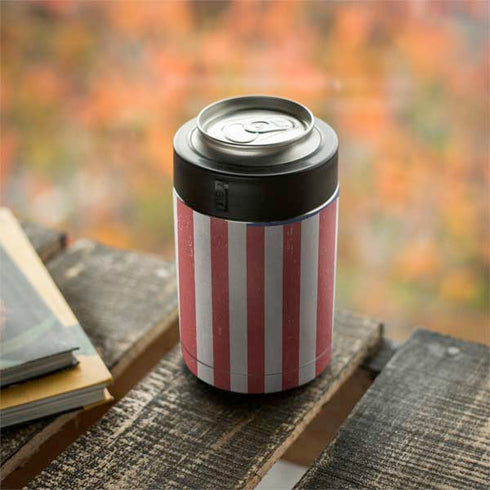 American Flag Distressed Yeti Colster Can Insulator Skin