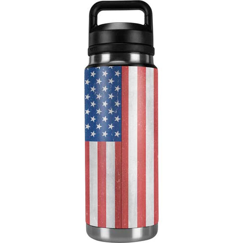 American Flag Distressed YETI Rambler 26oz Bottle Skin