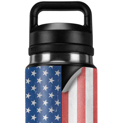 American Flag Distressed YETI Rambler 26oz Bottle Skin