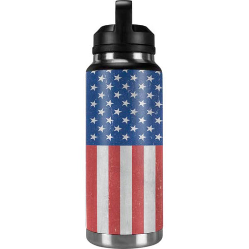 American Flag Distressed YETI Rambler 36oz Bottle Skin
