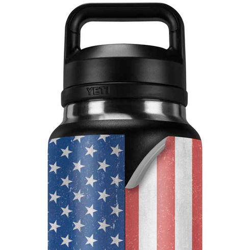 American Flag Distressed YETI Rambler 36oz Bottle Skin