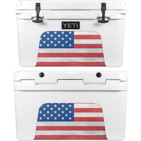 American Flag Distressed YETI Tundra 45 Hard Cooler Skin