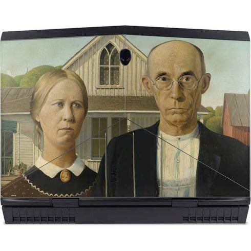 Grant Wood American Gothic Dell Alienware Skin