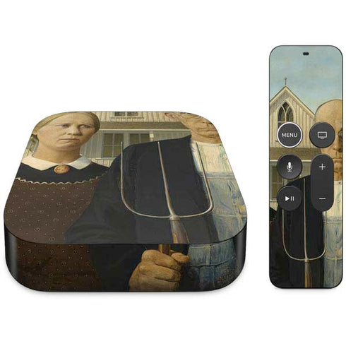 Grant Wood American Gothic Apple TV Skin