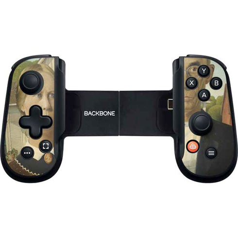 Grant Wood American Gothic Backbone One for iPhone Game Controller Skin