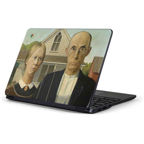 Grant Wood American Gothic Samsung Chromebook Skin