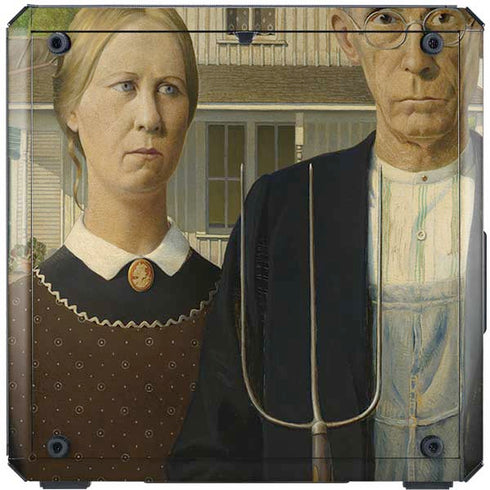 Grant Wood American Gothic Cooler Master MasterBox Q300L Mini Tower Skin