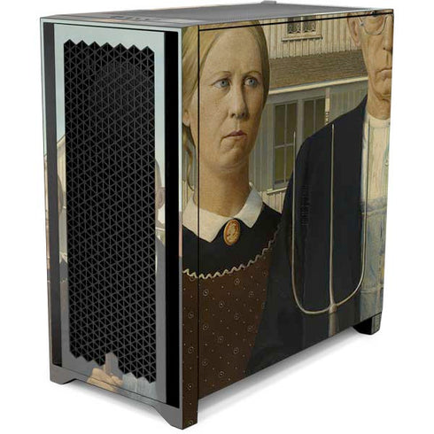 Grant Wood American Gothic Corsair 4000D Tempered Glass Mid-Tower ATX Case Skin