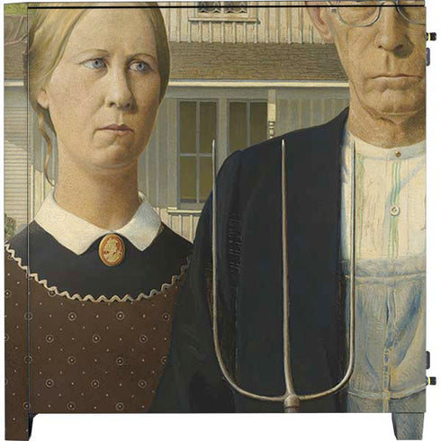 Grant Wood American Gothic Corsair 4000D Tempered Glass Mid-Tower ATX Case Skin